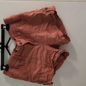 Rust color linen shorts size 12